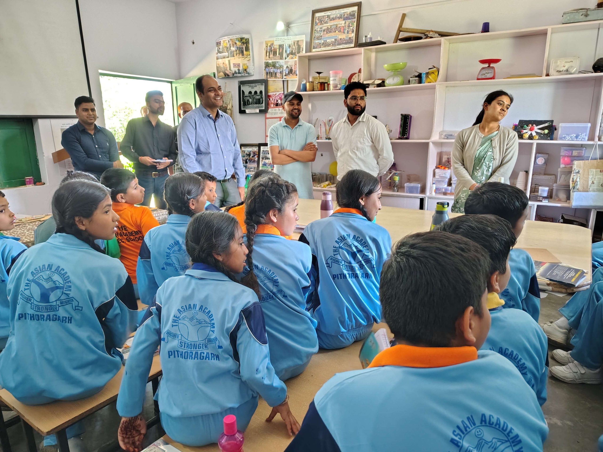 Students from The Asian Academy School visiting the HIMWATS Kulethi campus.